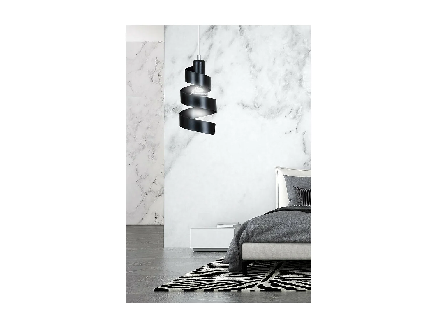 Suspension Saga, Noir, 16x100x14 cm, Seven Design