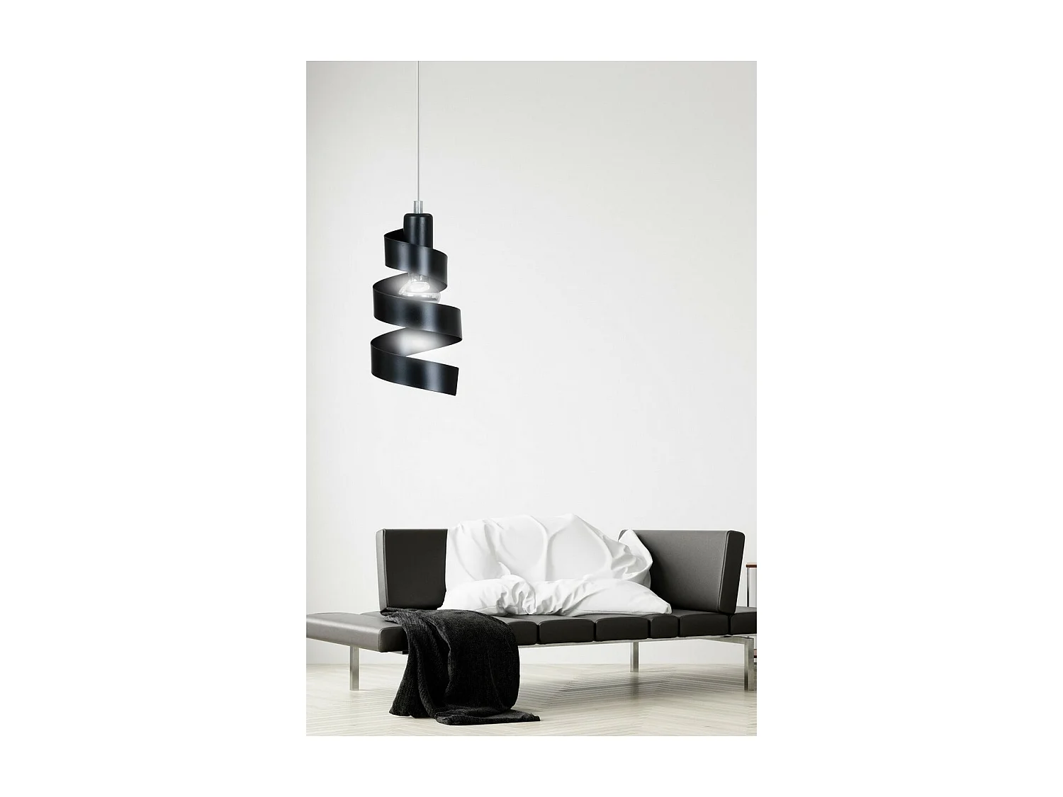 Suspension Saga, Noir, 16x100x14 cm, Seven Design