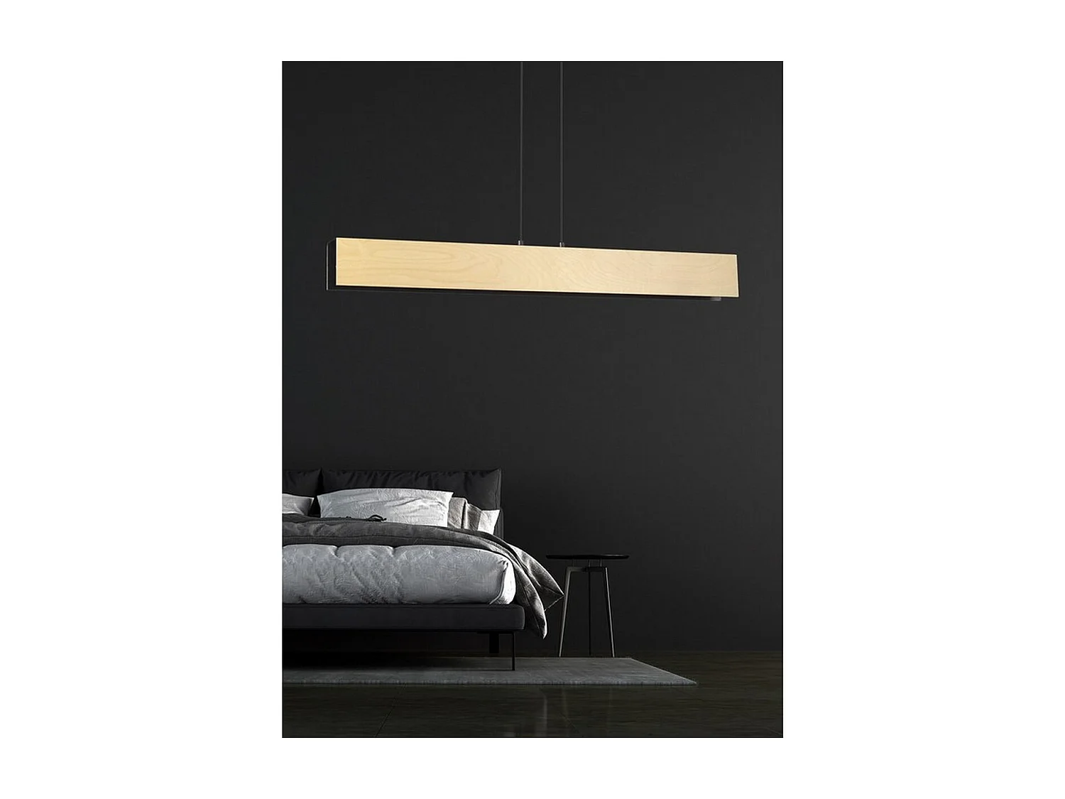 Hanglamp Carlo, Zwart, 96x100x6 cm, Seven Design