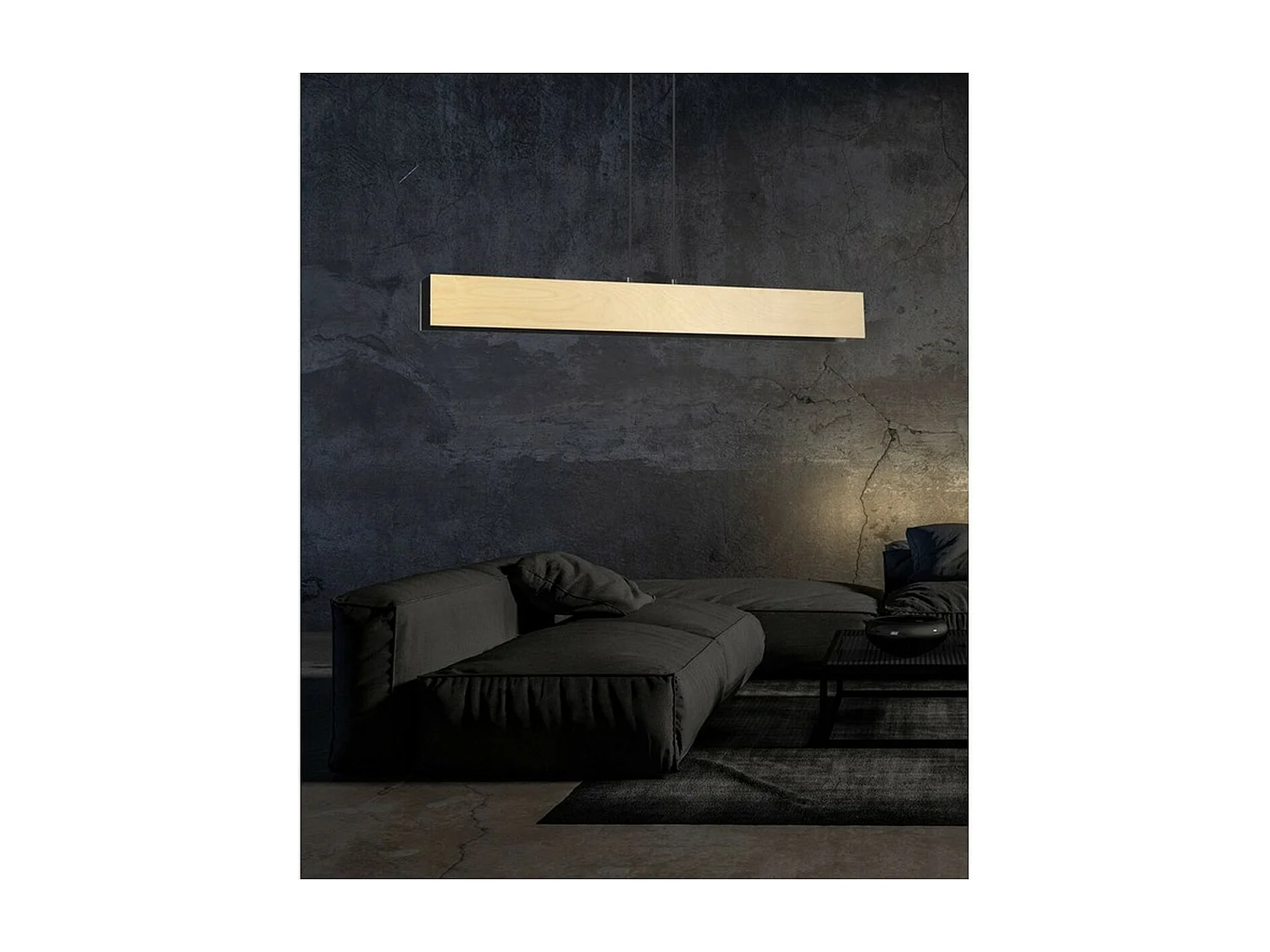 Hanglamp Carlo, Zwart, 96x100x6 cm, Seven Design