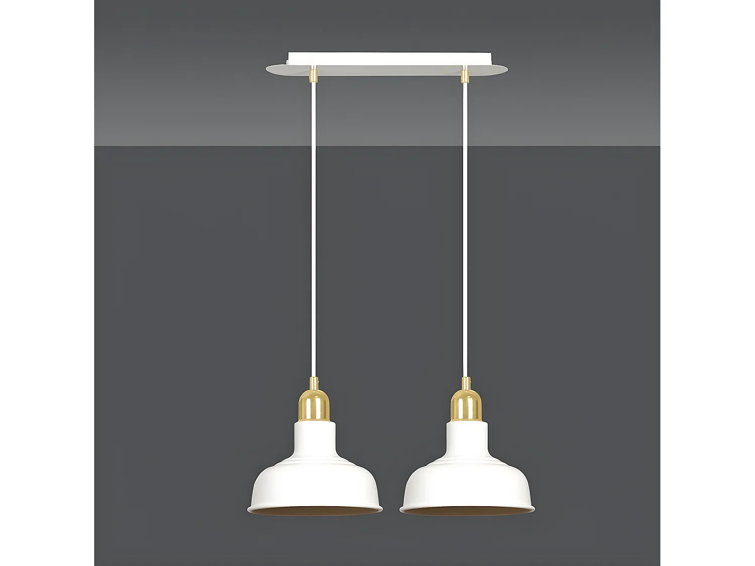 Hanglamp Ibor, Wit, 42x100x21 cm, Seven Design