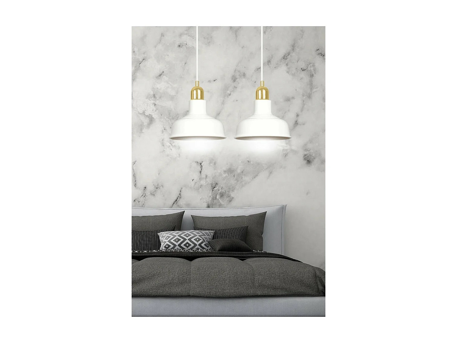 Hanglamp Ibor, Wit, 42x100x21 cm, Seven Design
