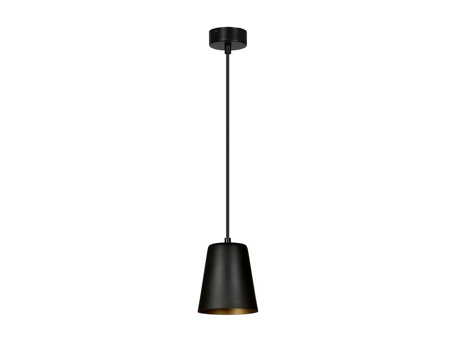 Candeeiro Suspenso Milargo 3, Preto, 14x100x14 cm, Seven Design