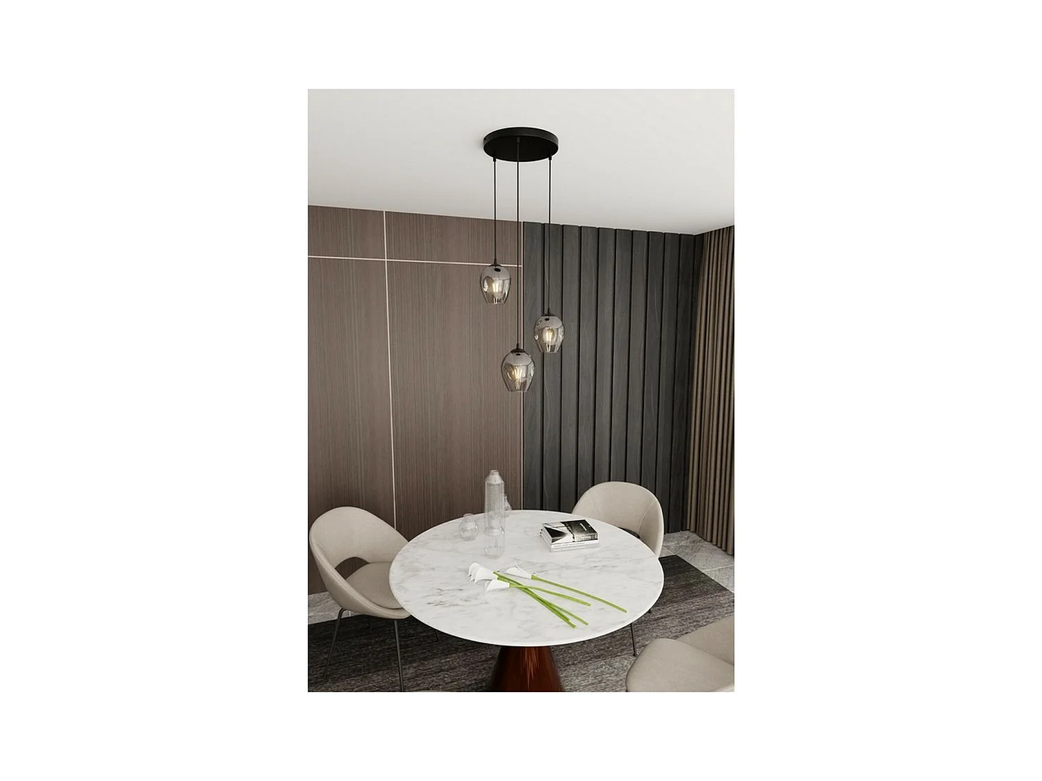 Suspension Istar, Gris, 40x100x40 cm, EPIKASA