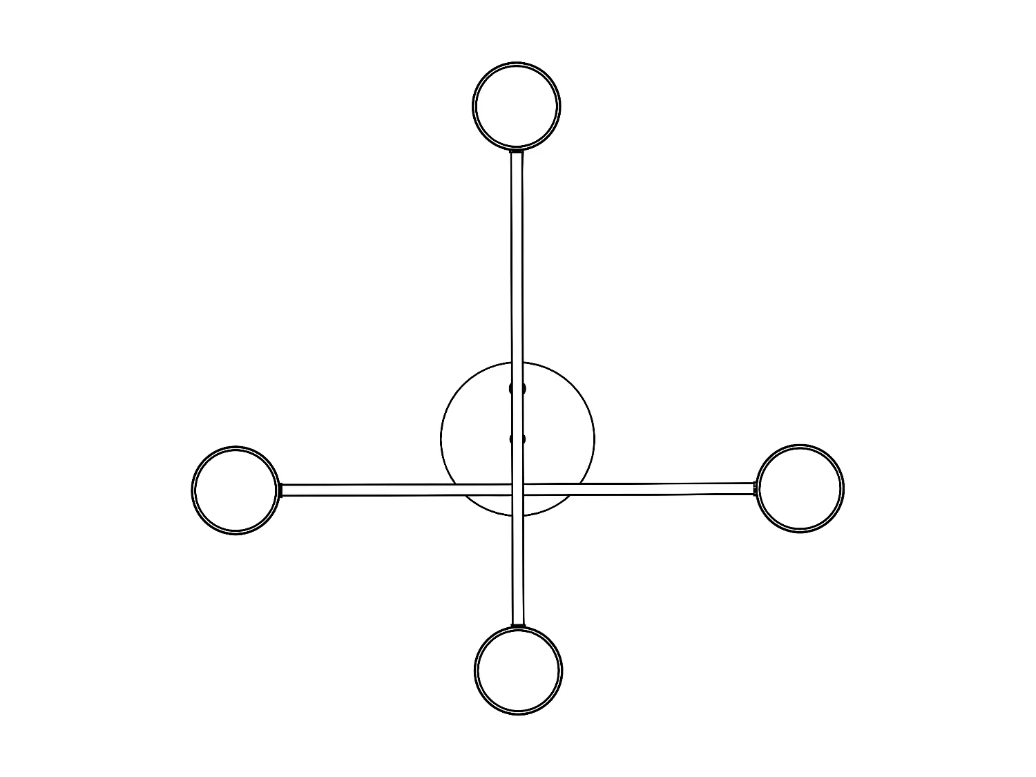 Suspension Diego, Or, 8x8x100 cm, EPIKASA