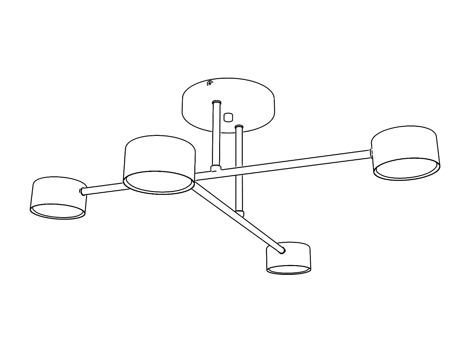 Suspension Diego, Or, 8x8x100 cm, Seven Design