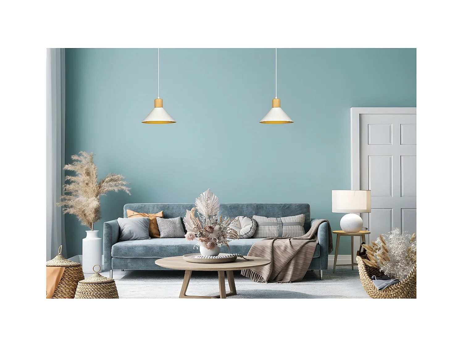 Lampada a Sospensione Rowen, Bianco, 25x100x25 cm, EPIKASA