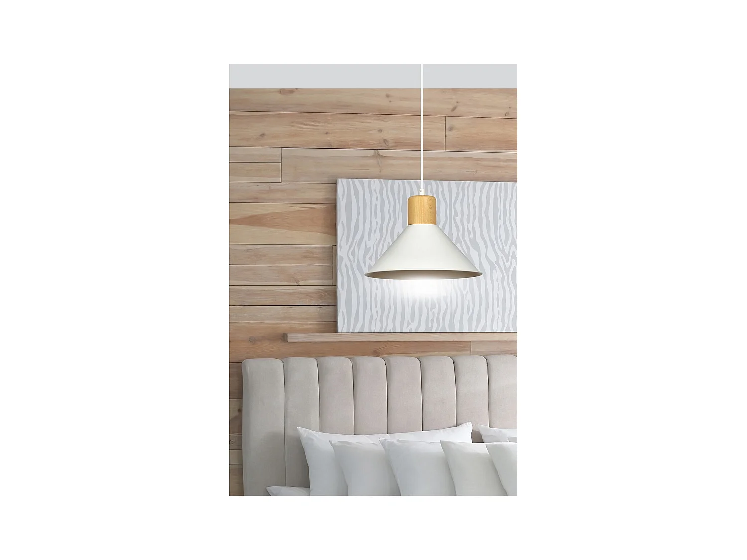 Lampada a Sospensione Rowen, Bianco, 25x100x25 cm, EPIKASA