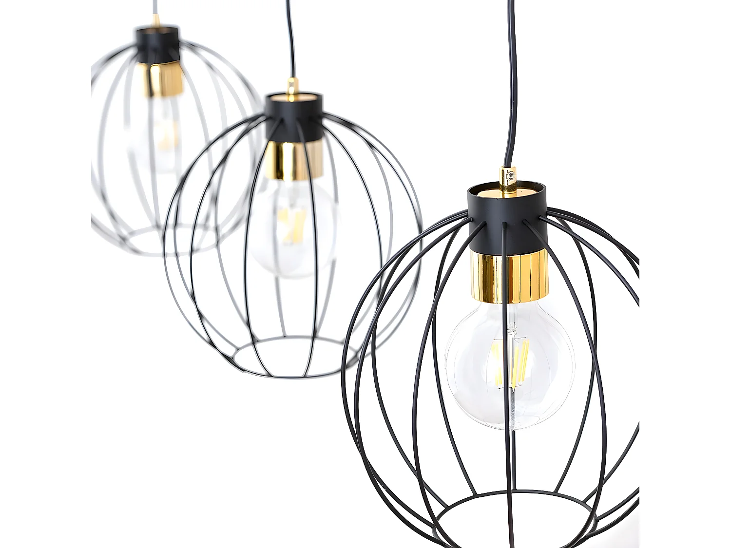 Suspension Gino, Noir, 115x120x24 cm, EPIKASA