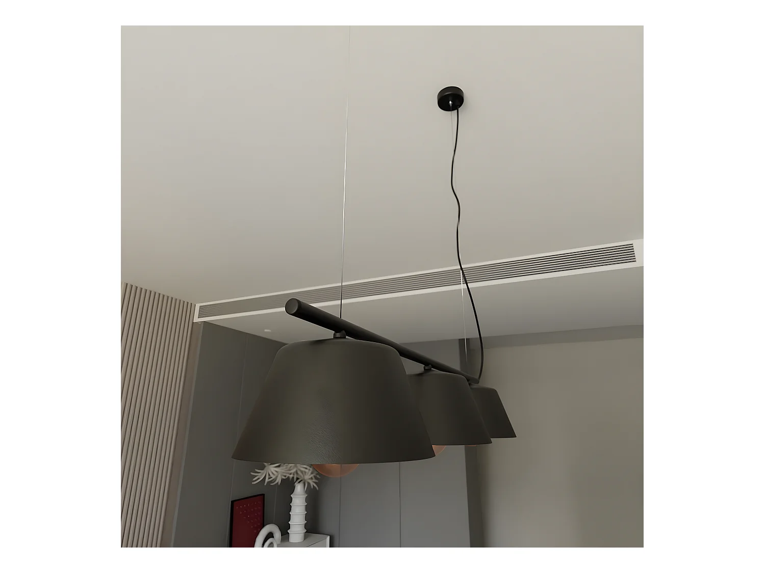 Suspension Gelato, Noir, 82x100x20 cm, EPIKASA