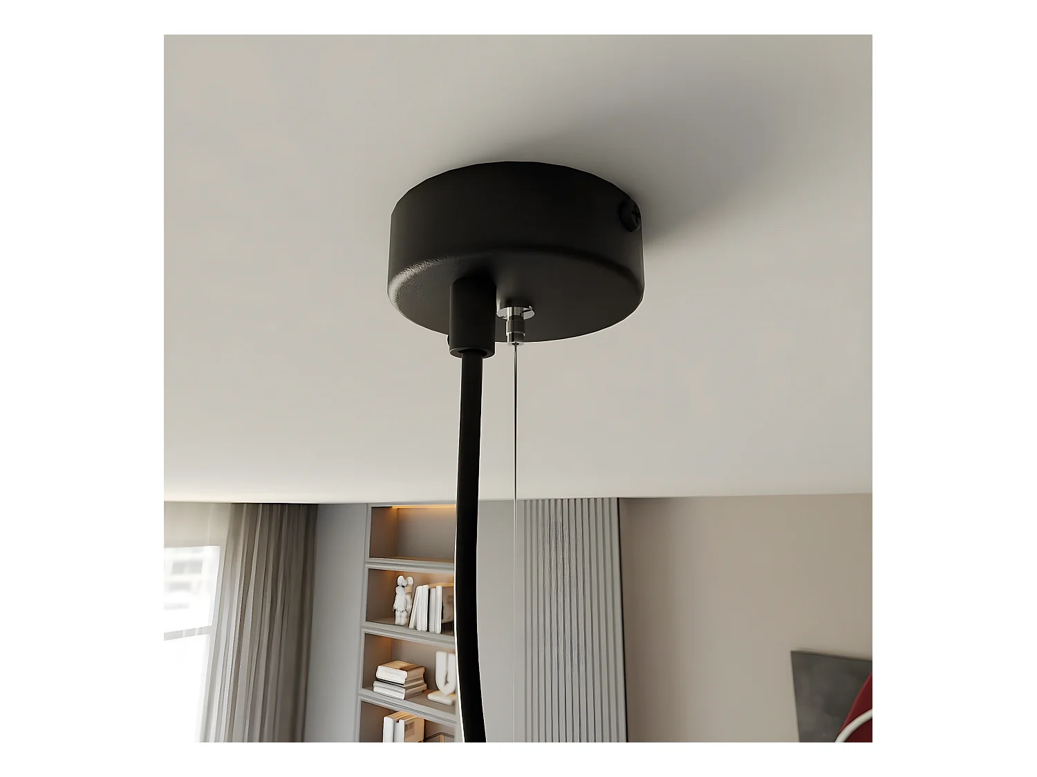Suspension Gelato, Noir, 82x100x20 cm, EPIKASA