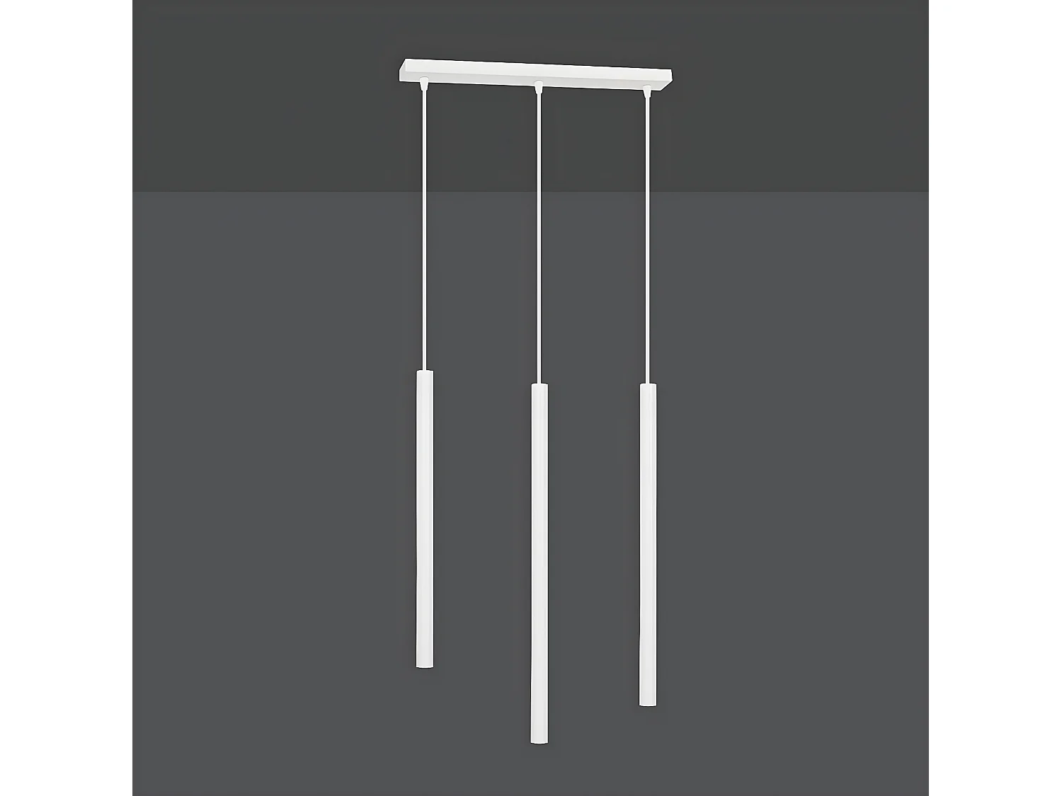 Lampada a Sospensione Selter, Bianco, 45x120x6 cm, Seven Design