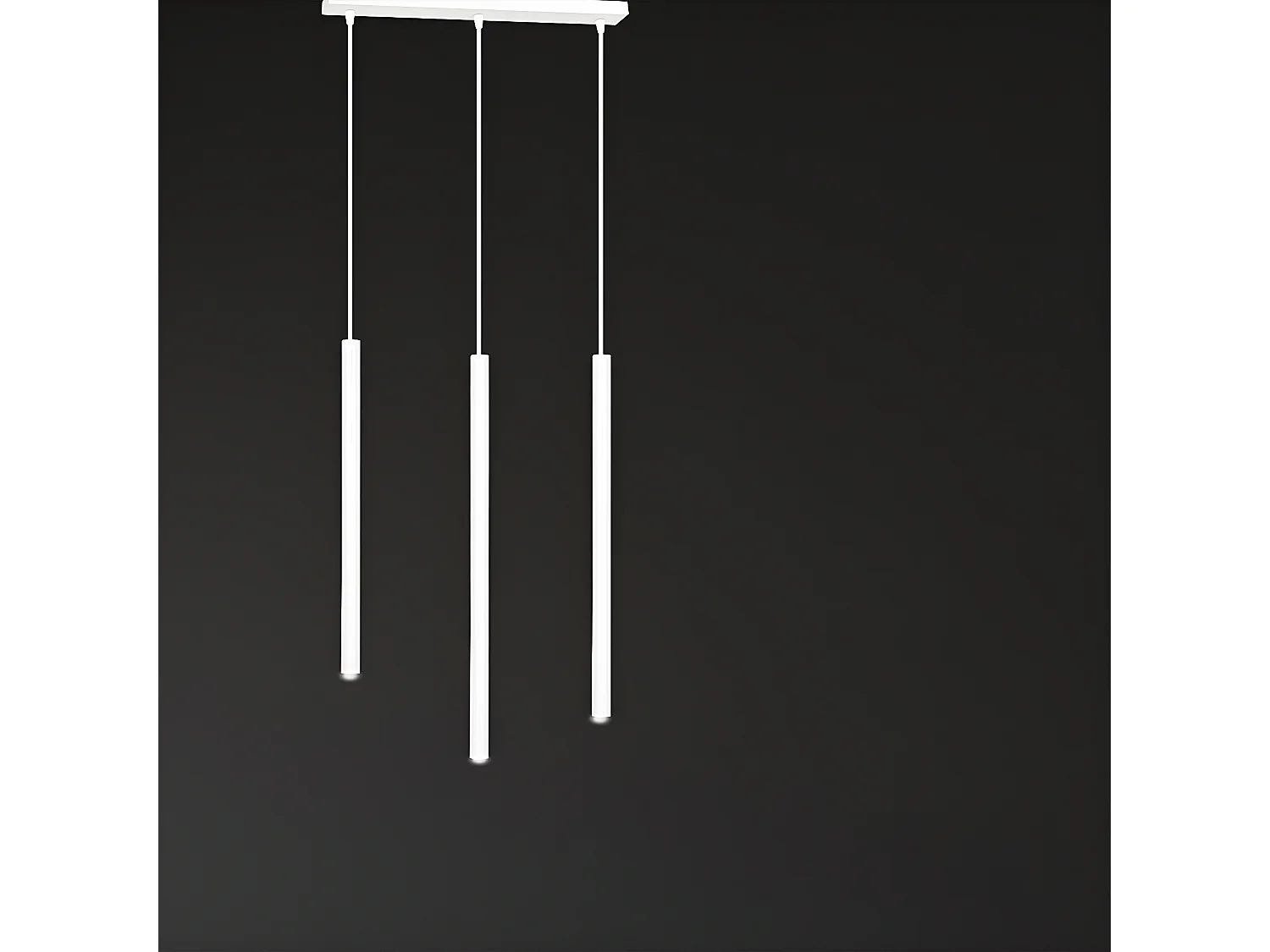 Lampada a Sospensione Selter, Bianco, 45x120x6 cm, Seven Design