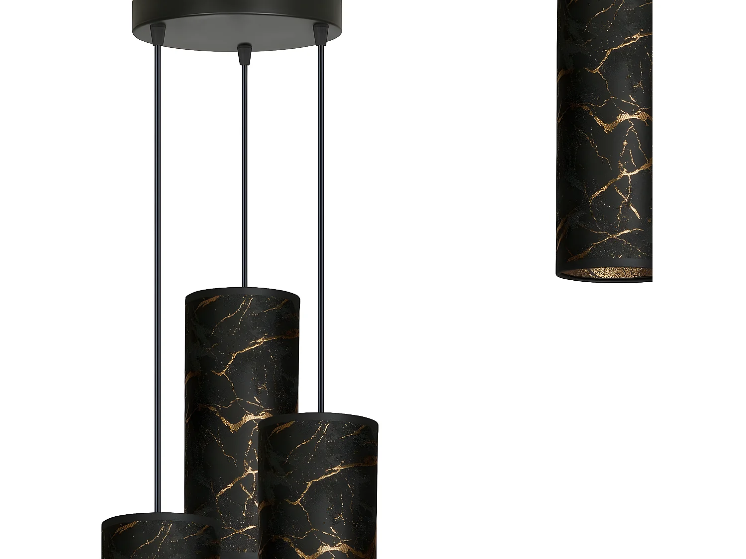 Lampada a Sospensione Karli, Nero, 35x100x22 cm, EPIKASA