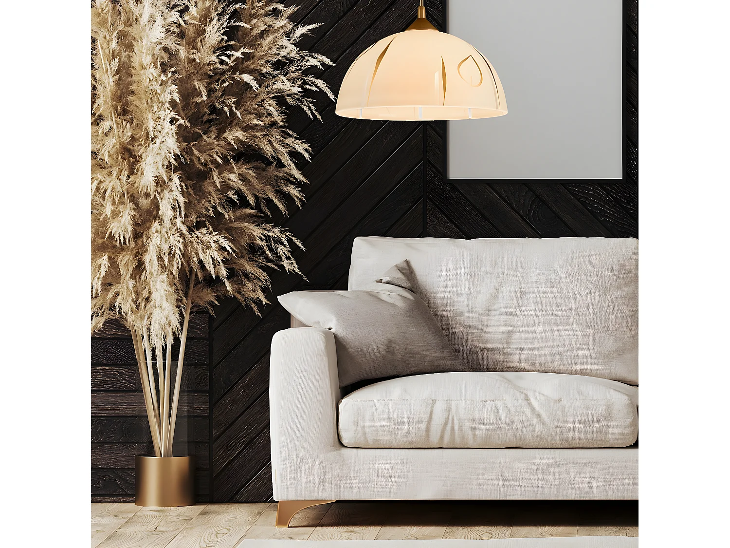 Hanglamp Marcy, Goud, 30x30x70 cm, EPIKASA