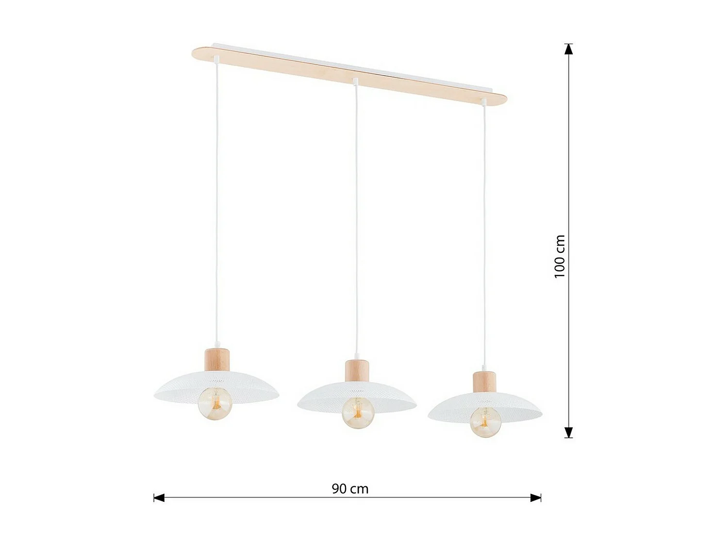 Hanglamp Marcy, Goud, 30x30x70 cm, EPIKASA