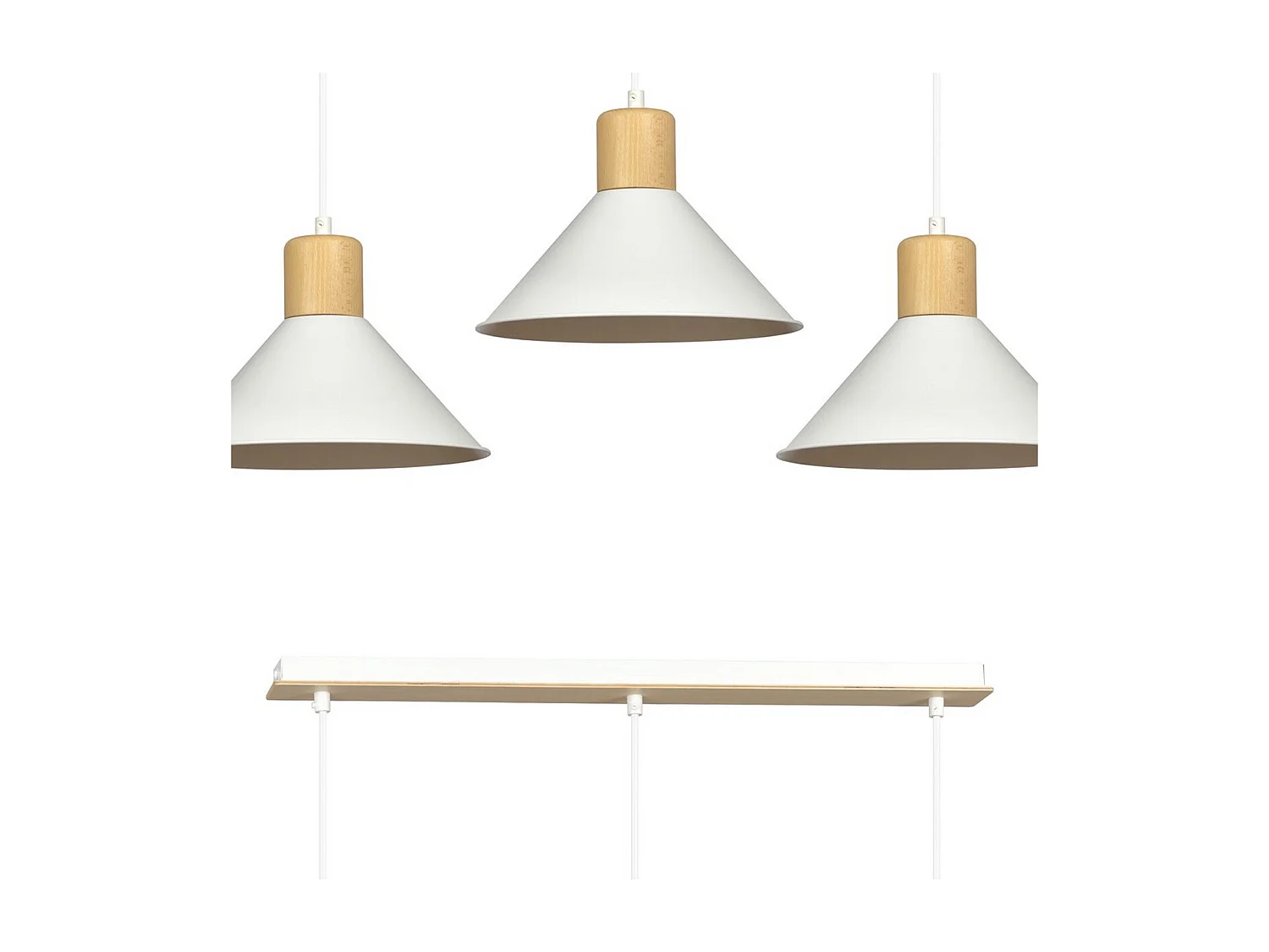 Suspension Rowen, Blanc, 86x100x25 cm, Seven Design