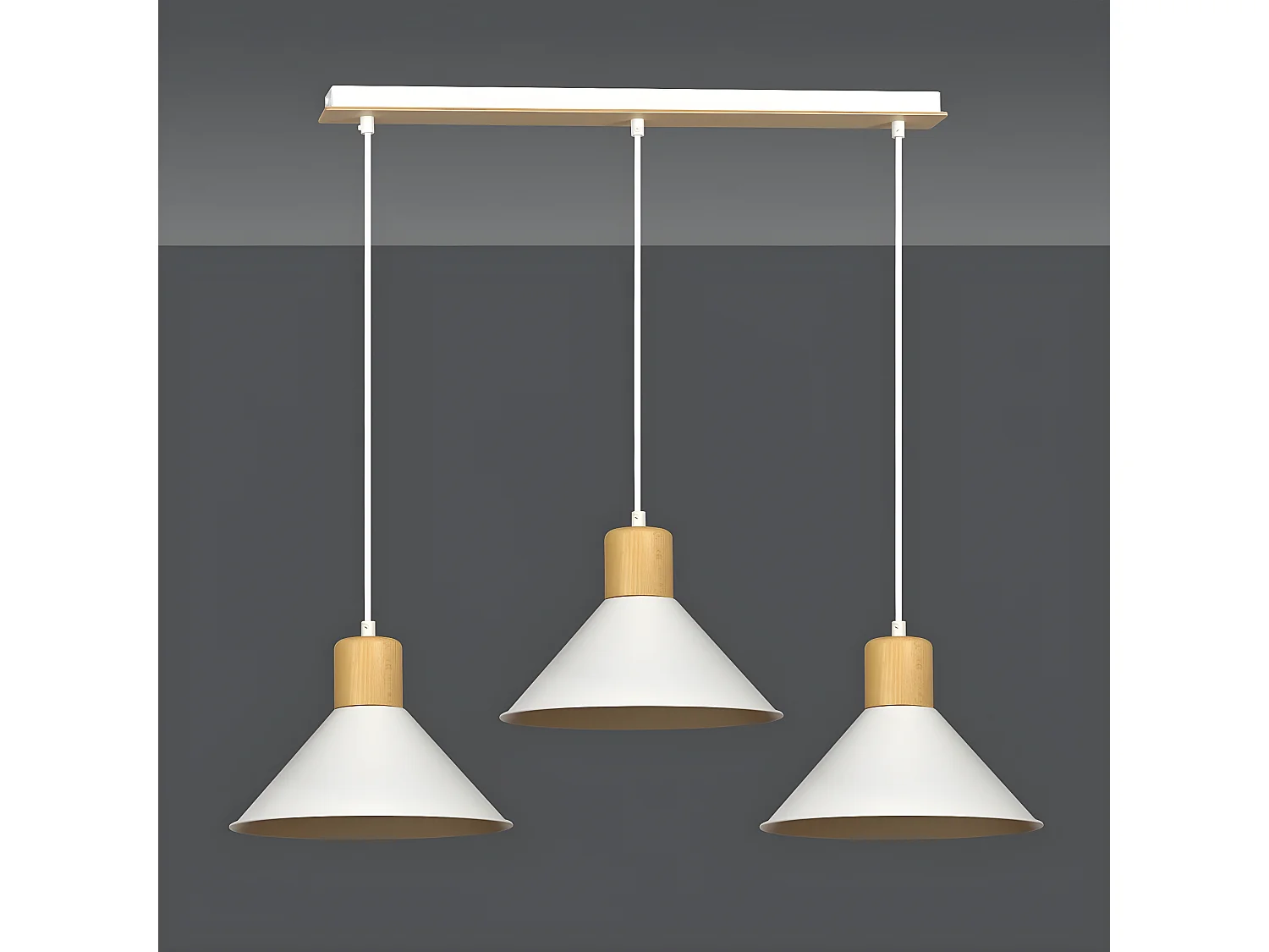 Suspension Rowen, Blanc, 86x100x25 cm, Seven Design