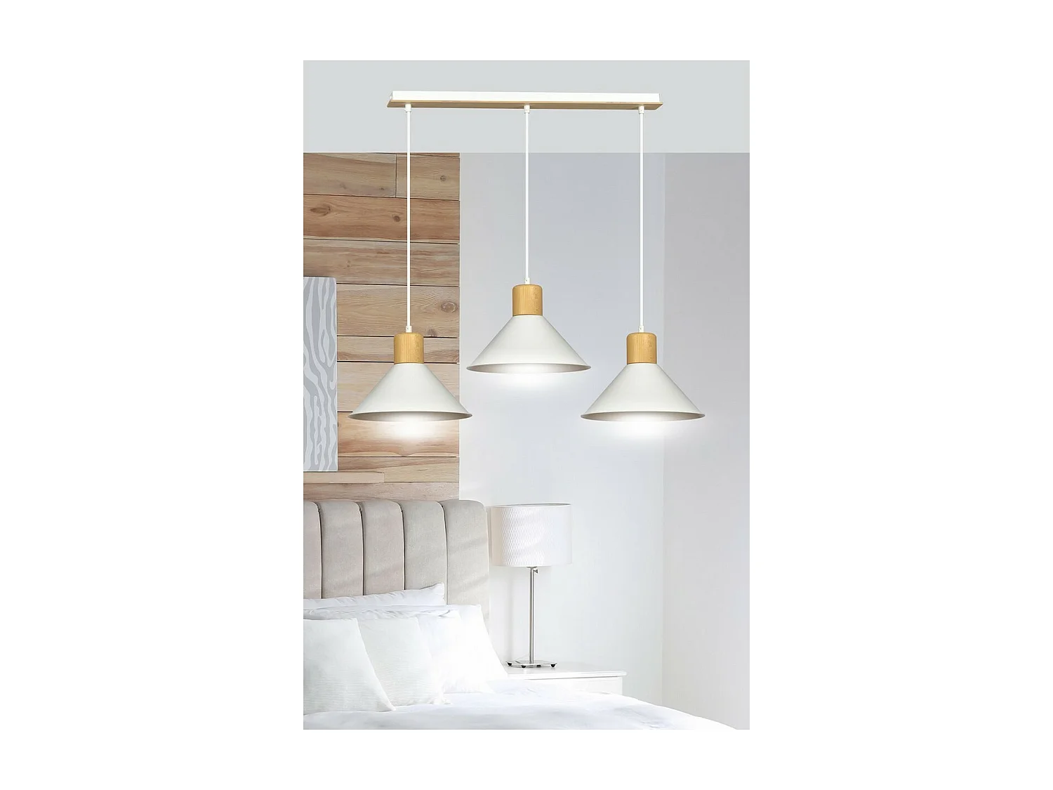 Suspension Rowen, Blanc, 86x100x25 cm, Seven Design