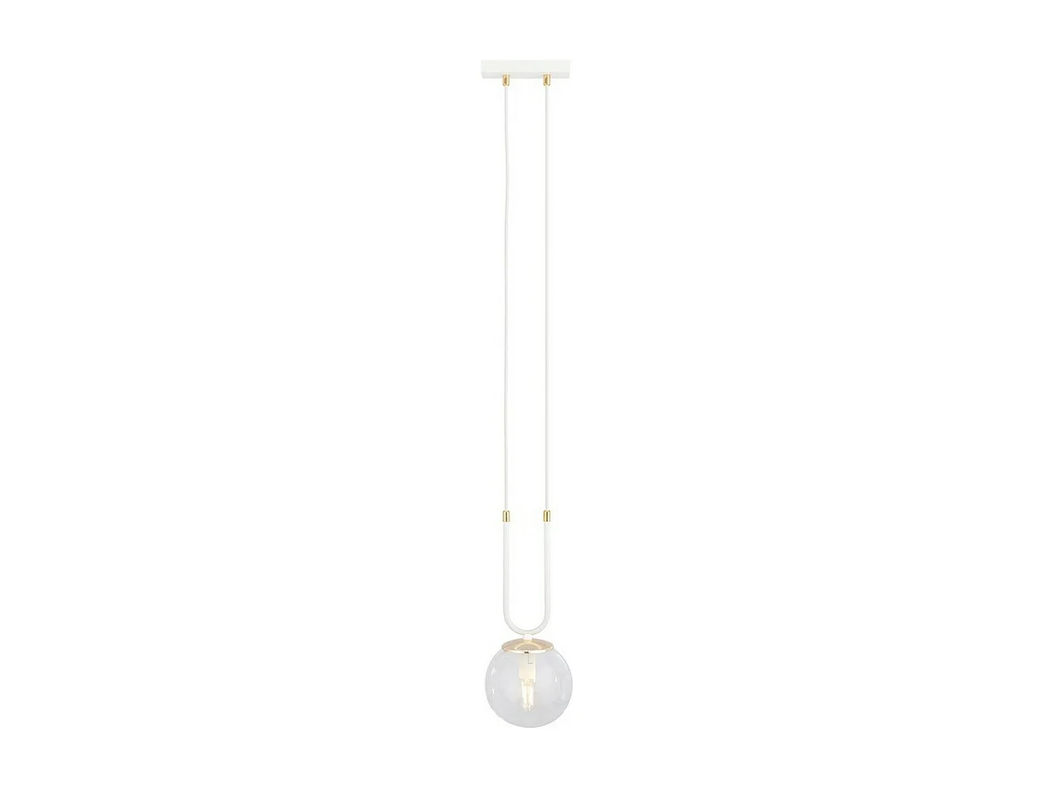 Candeeiro Suspenso Glam 9, Branco, 15x115x15 cm, Seven Design