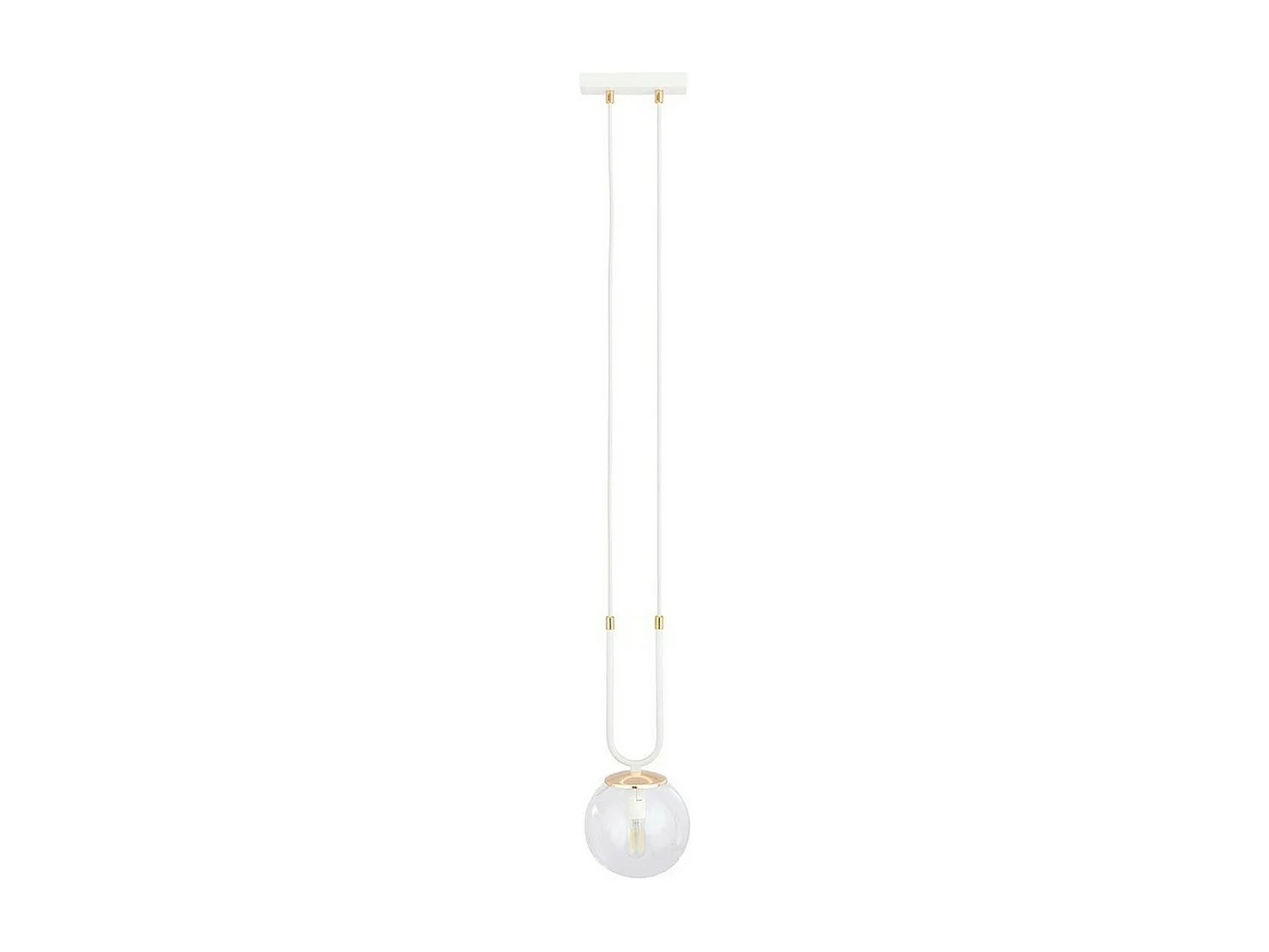 Candeeiro Suspenso Glam 9, Branco, 15x115x15 cm, Seven Design