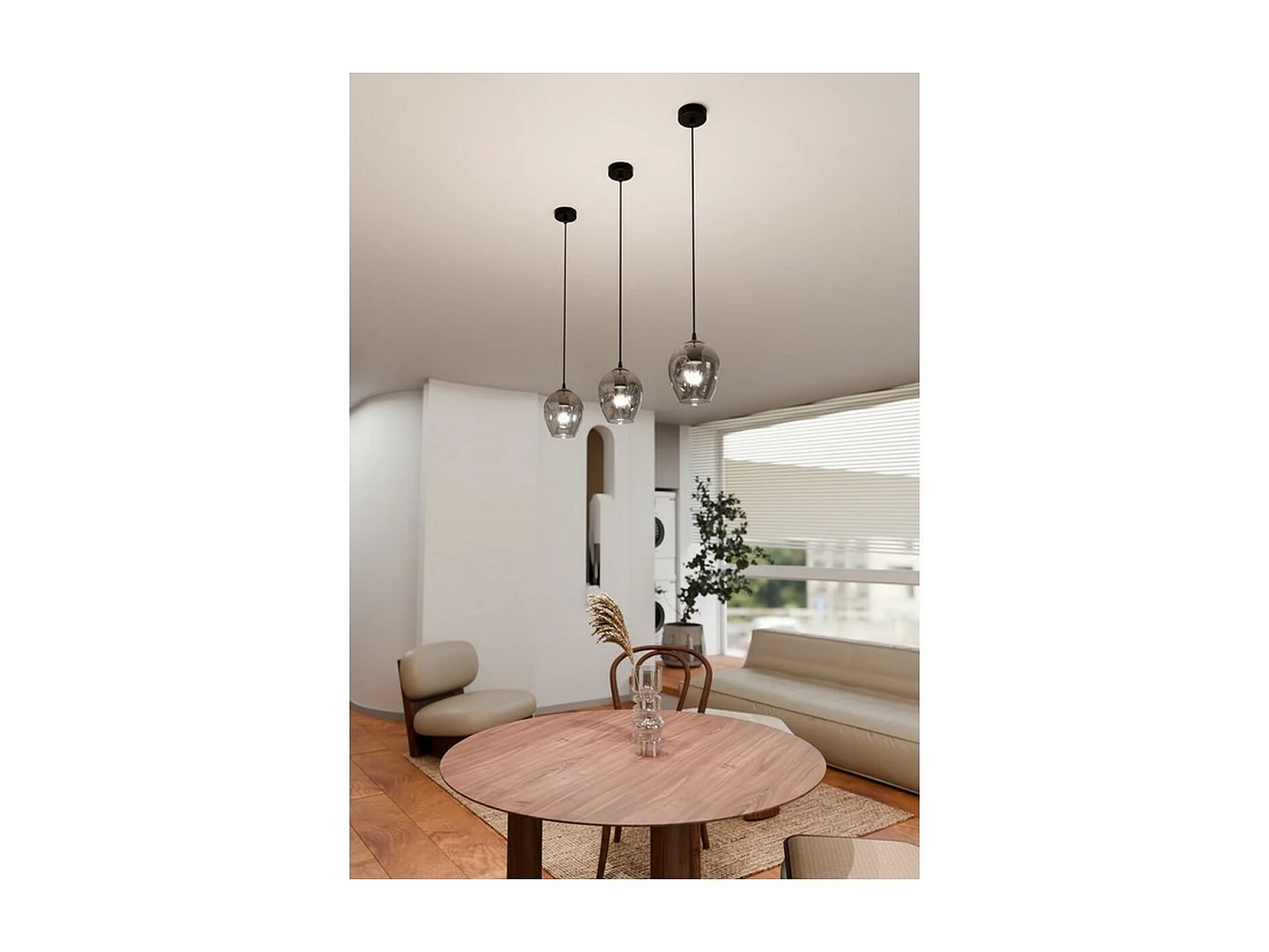 Suspension Istar, Gris, 14x100x14 cm, Seven Design