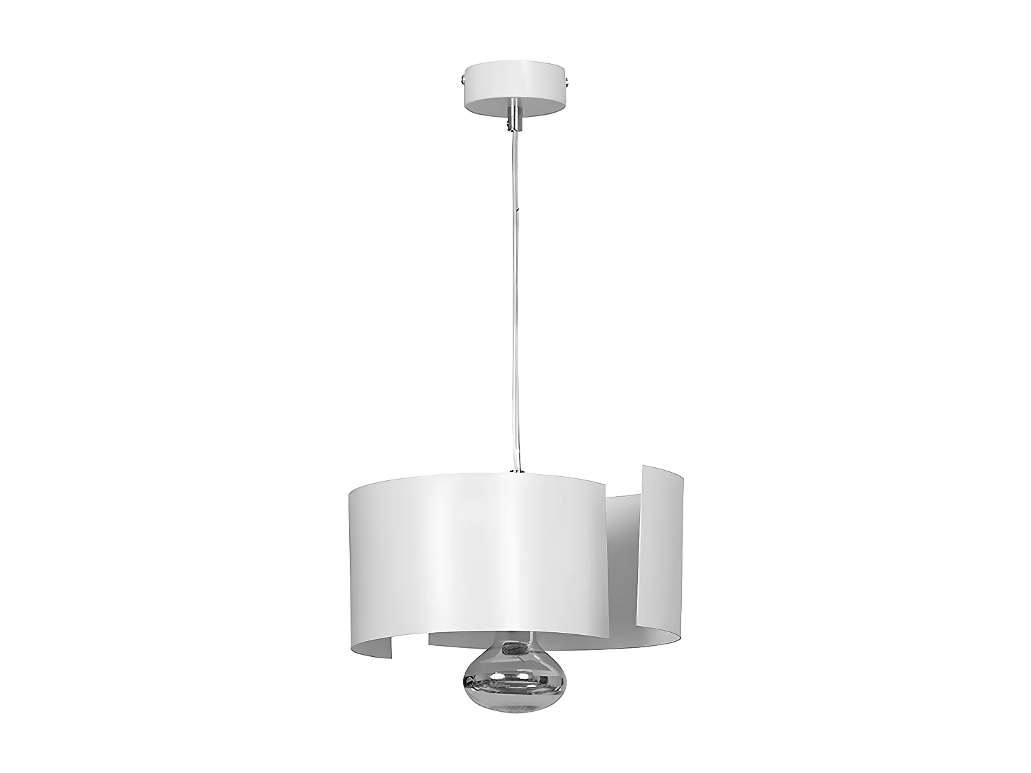 Lampa Wisząca Vixon, Biały, 30x100x30 cm, Seven Design
