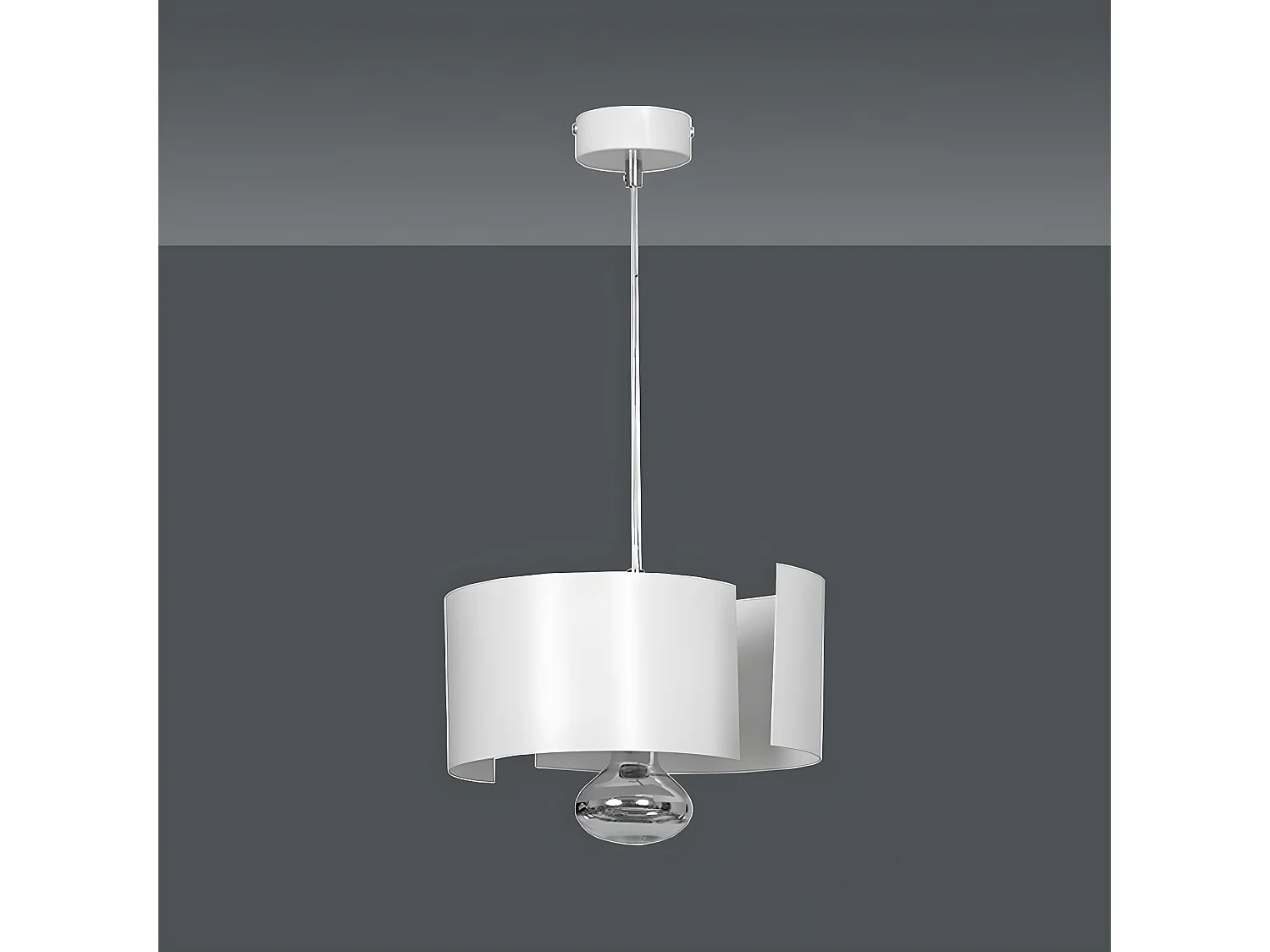 Lampa Wisząca Vixon, Biały, 30x100x30 cm, Seven Design