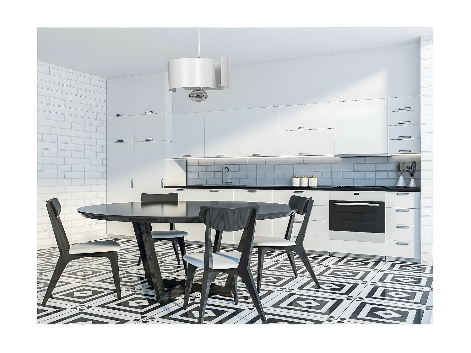 Lampa Wisząca Vixon, Biały, 30x100x30 cm, Seven Design