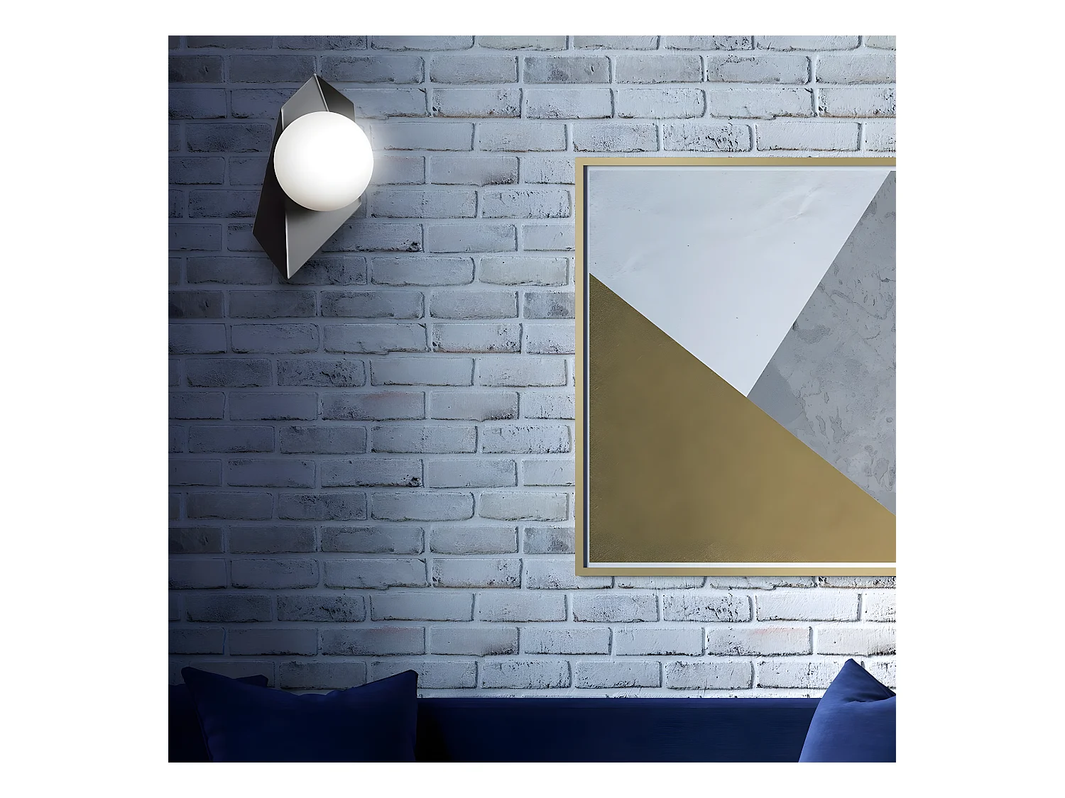 Wandlamp Drifton, Zwart, 20x30x16 cm, EPIKASA