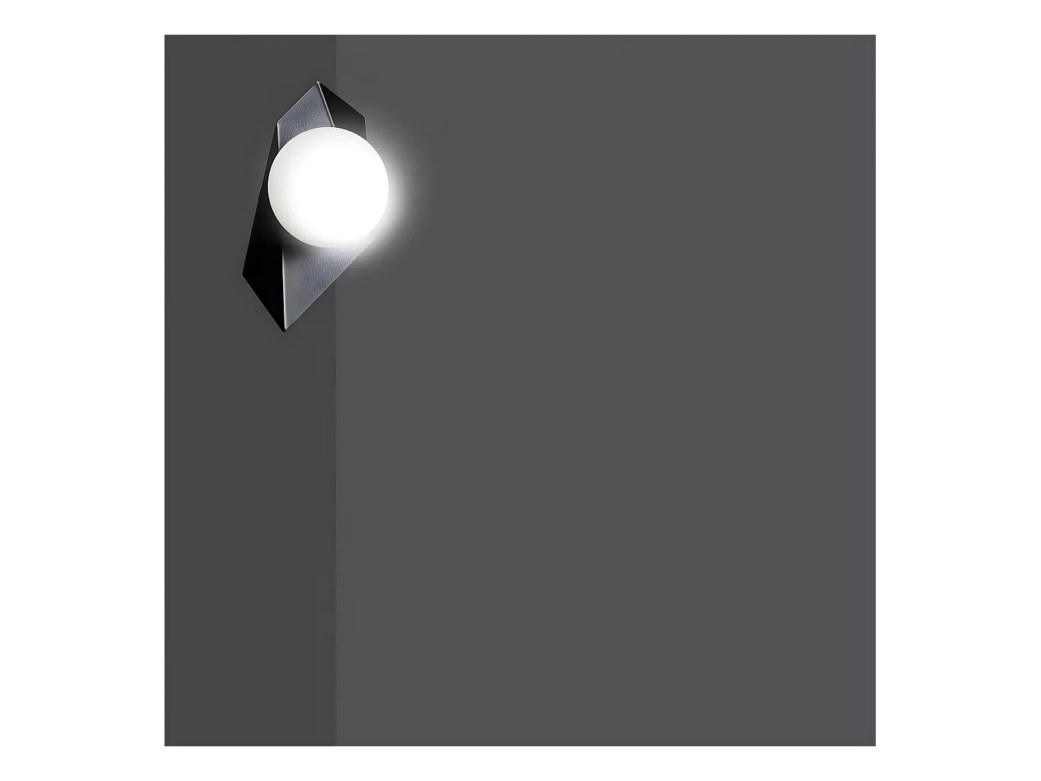 Wandlamp Drifton, Zwart, 20x30x16 cm, EPIKASA