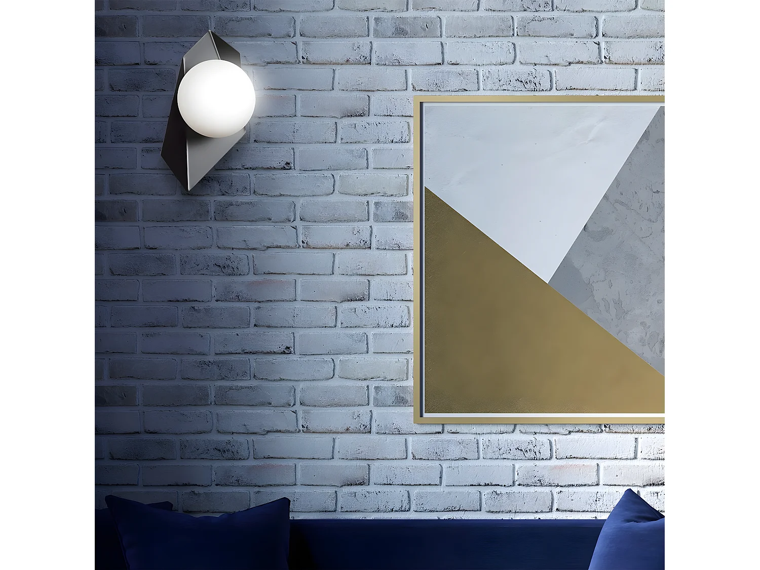 Applique Drifton, Noir, 20x30x16 cm, Seven Design