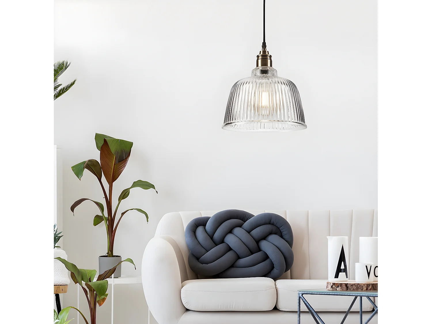 Hanglamp Asta, Messing, 28x28x81 cm, EPIKASA