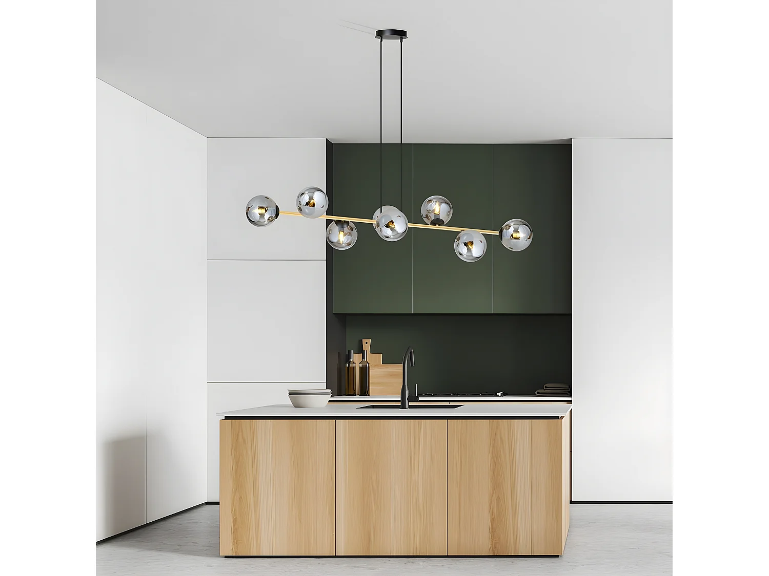 Suspension Gravity 3, Noir, 140x100x29 cm, Seven Design