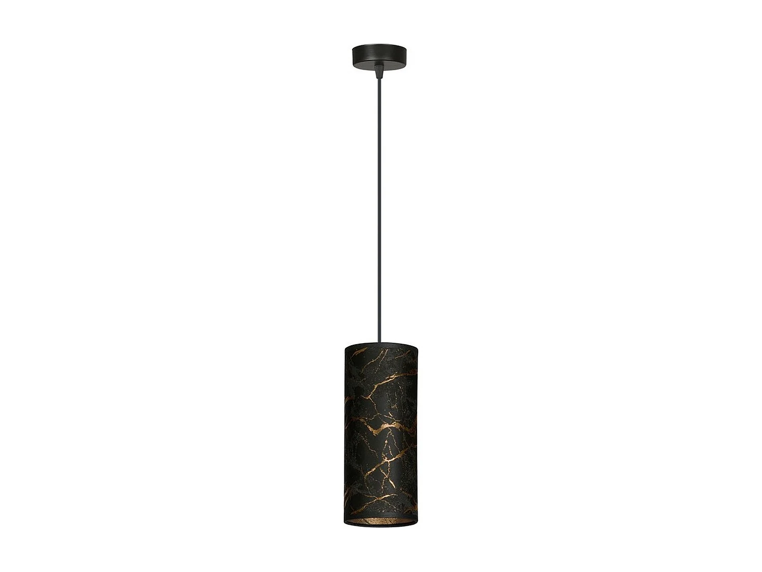 Candeeiro Suspenso Karli, Preto, 10x100x6 cm, Seven Design