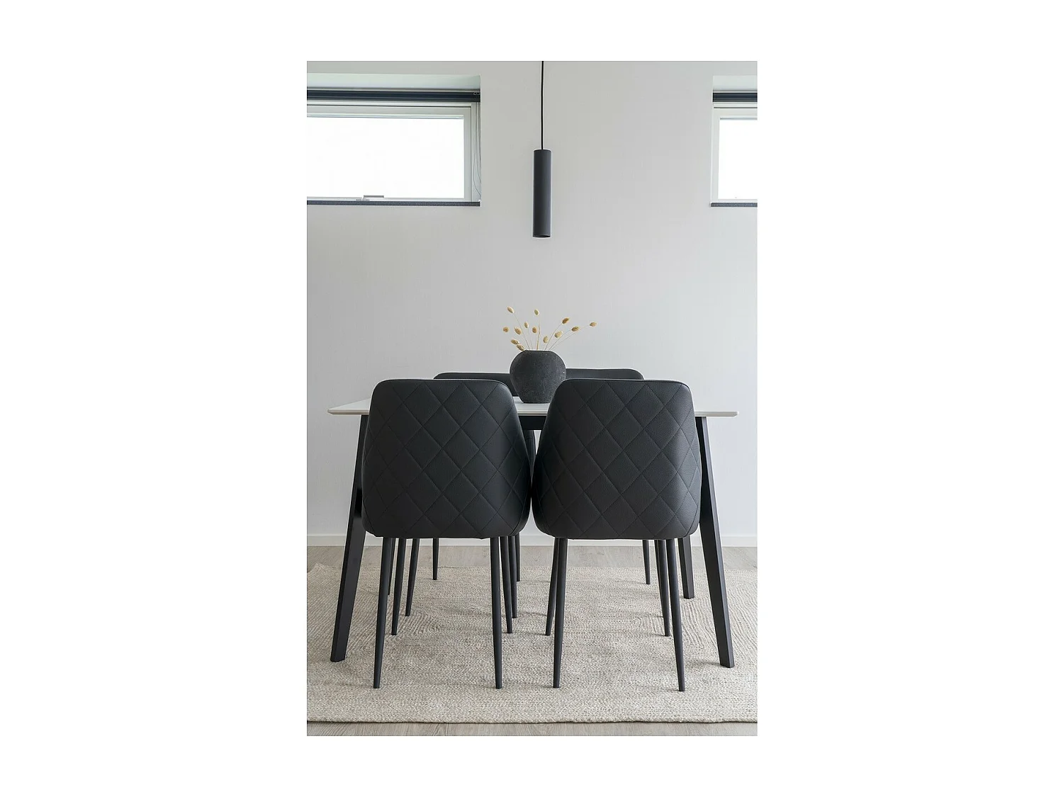 Suspension Paris, Noir, 6x6x28 cm, Seven Design