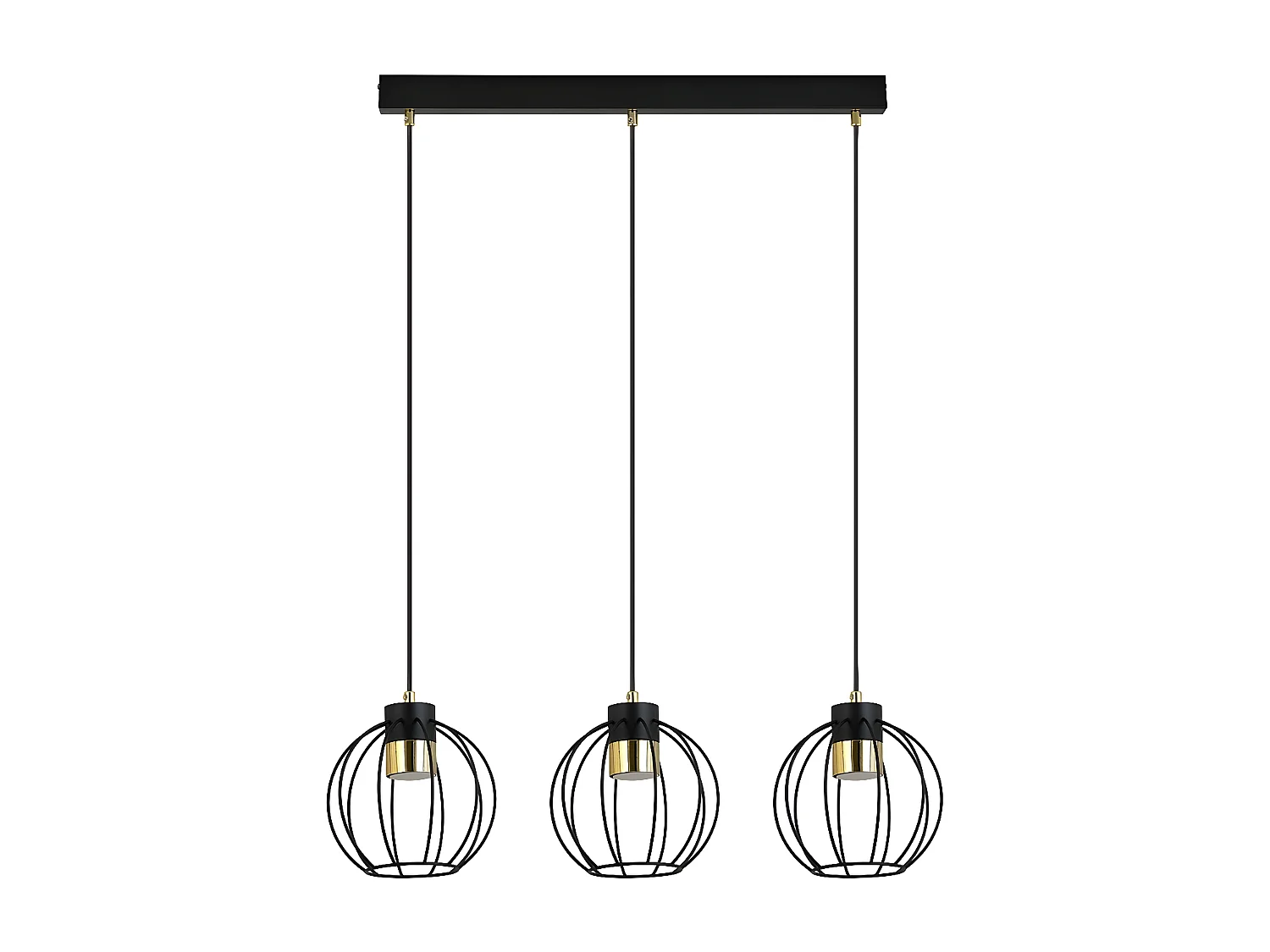 Suspension Falis, Noir, 80x120x18 cm, Seven Design