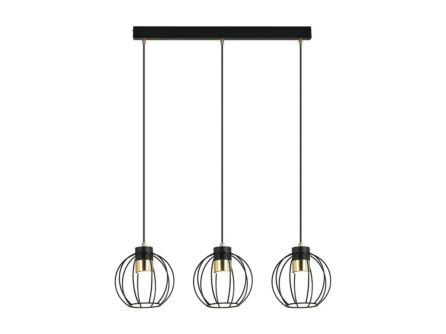 Suspension Falis, Noir, 80x120x18 cm, Seven Design