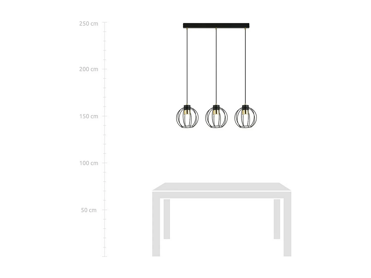 Suspension Falis, Noir, 80x120x18 cm, Seven Design