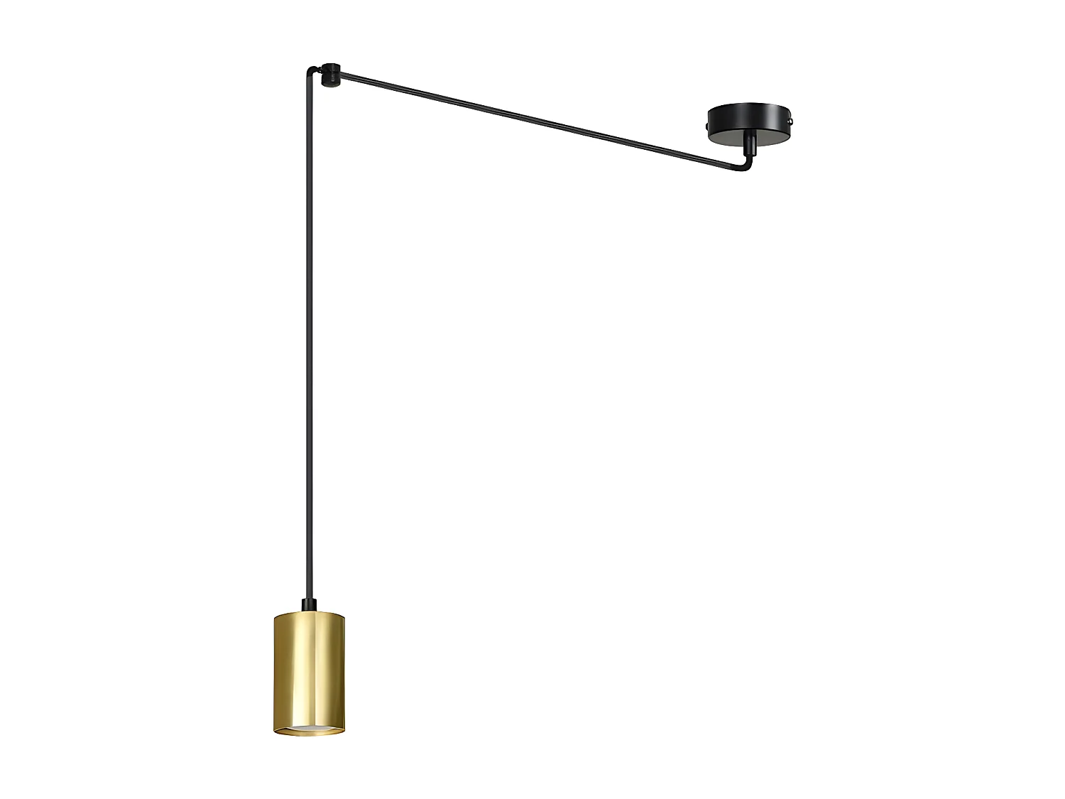 Hanglamp Traker 8, Zwart, 300x300x8 cm, Seven Design