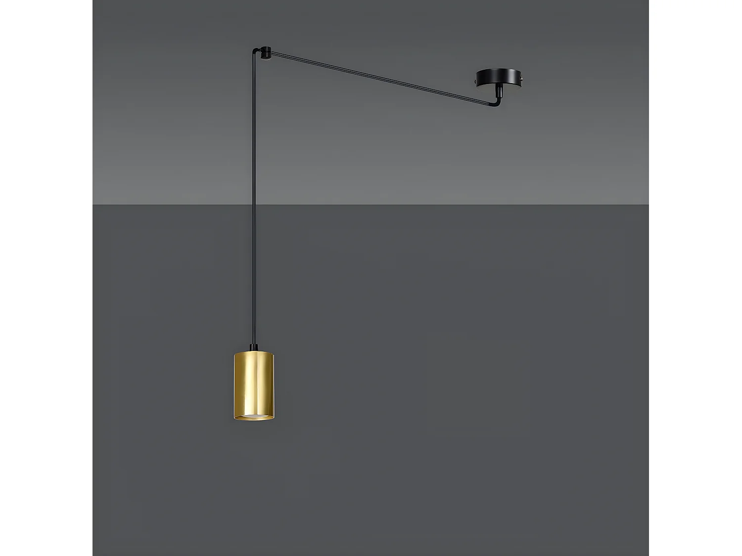 Hanglamp Traker 8, Zwart, 300x300x8 cm, Seven Design
