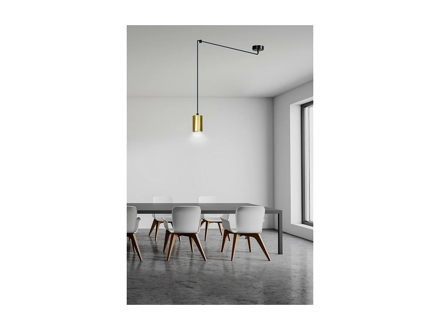 Hanglamp Traker 8, Zwart, 300x300x8 cm, Seven Design