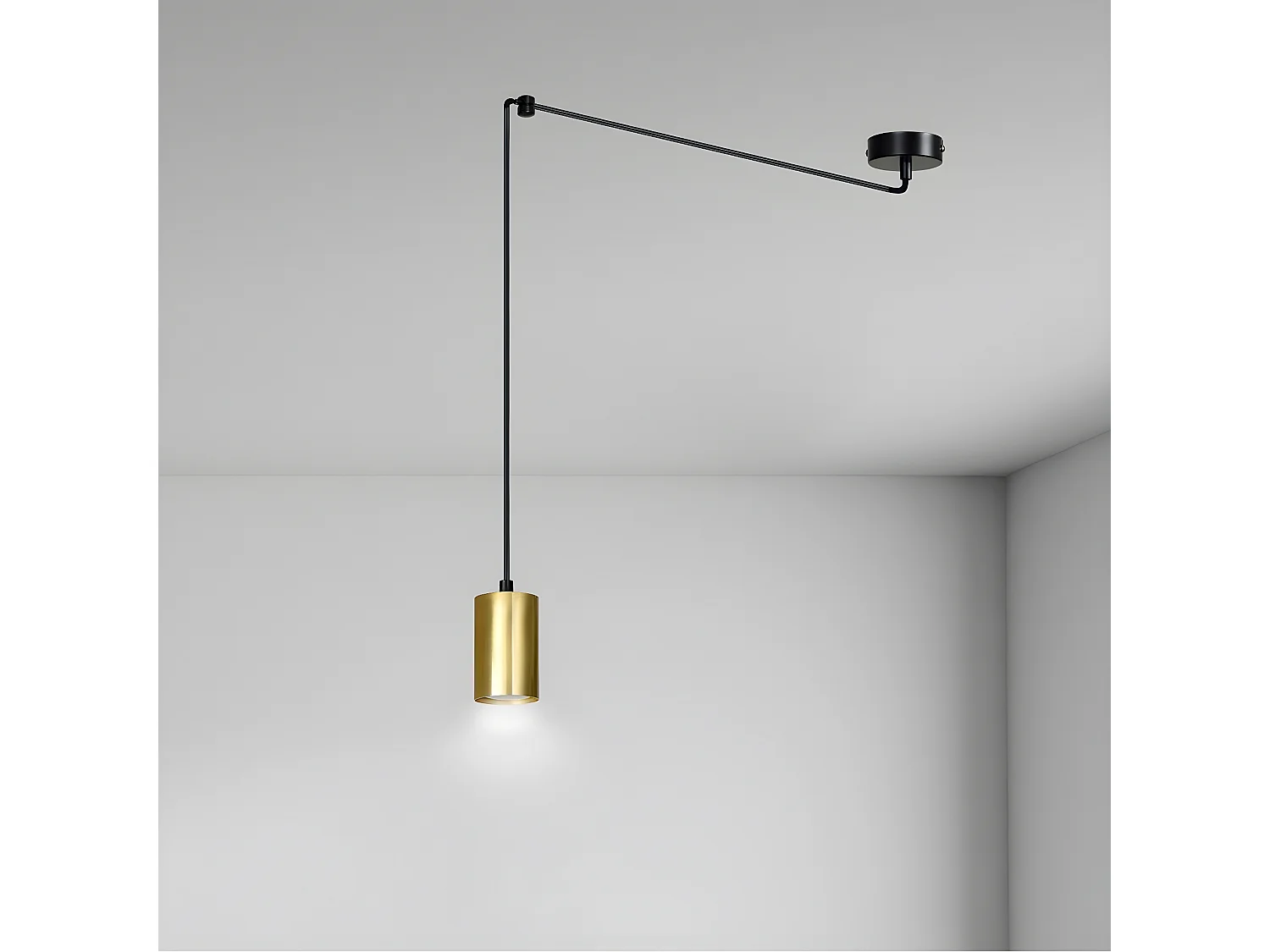 Hanglamp Traker 8, Zwart, 300x300x8 cm, Seven Design