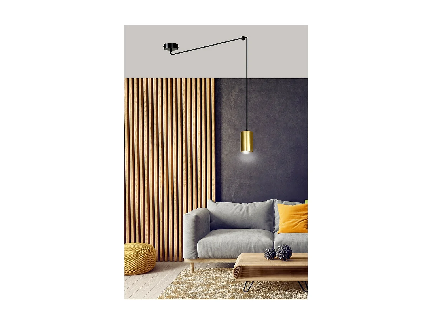 Hanglamp Traker 8, Zwart, 300x300x8 cm, Seven Design