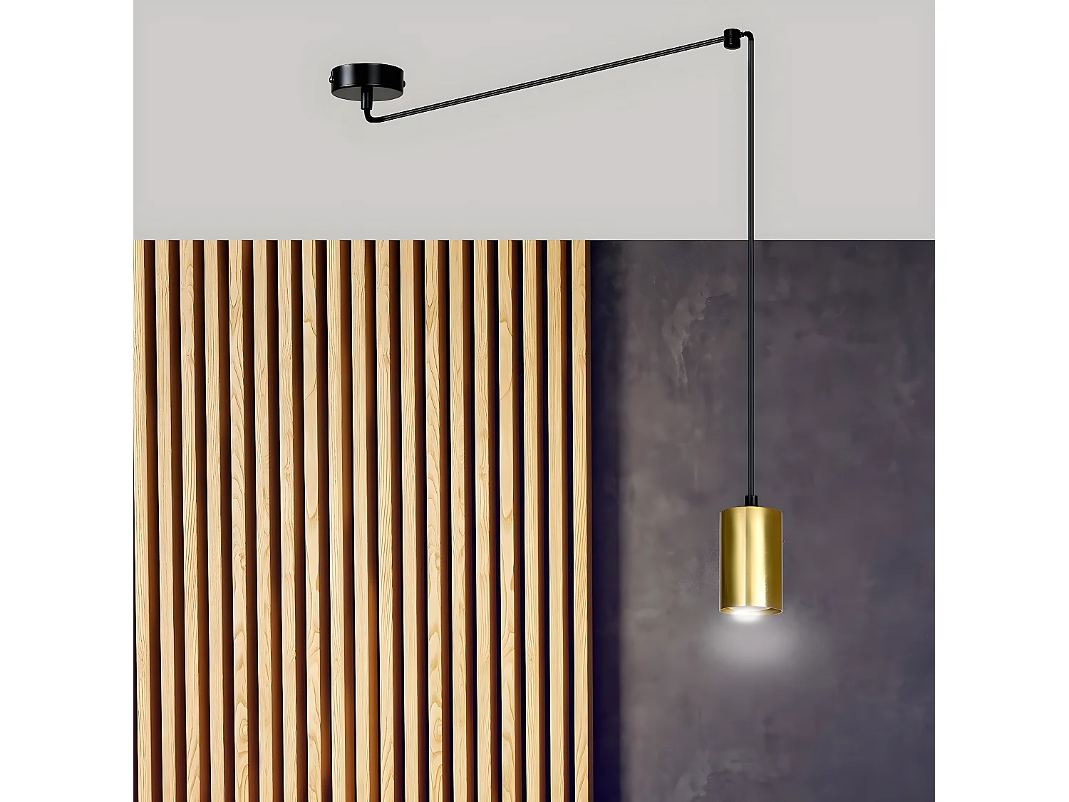 Hanglamp Traker 8, Zwart, 300x300x8 cm, Seven Design