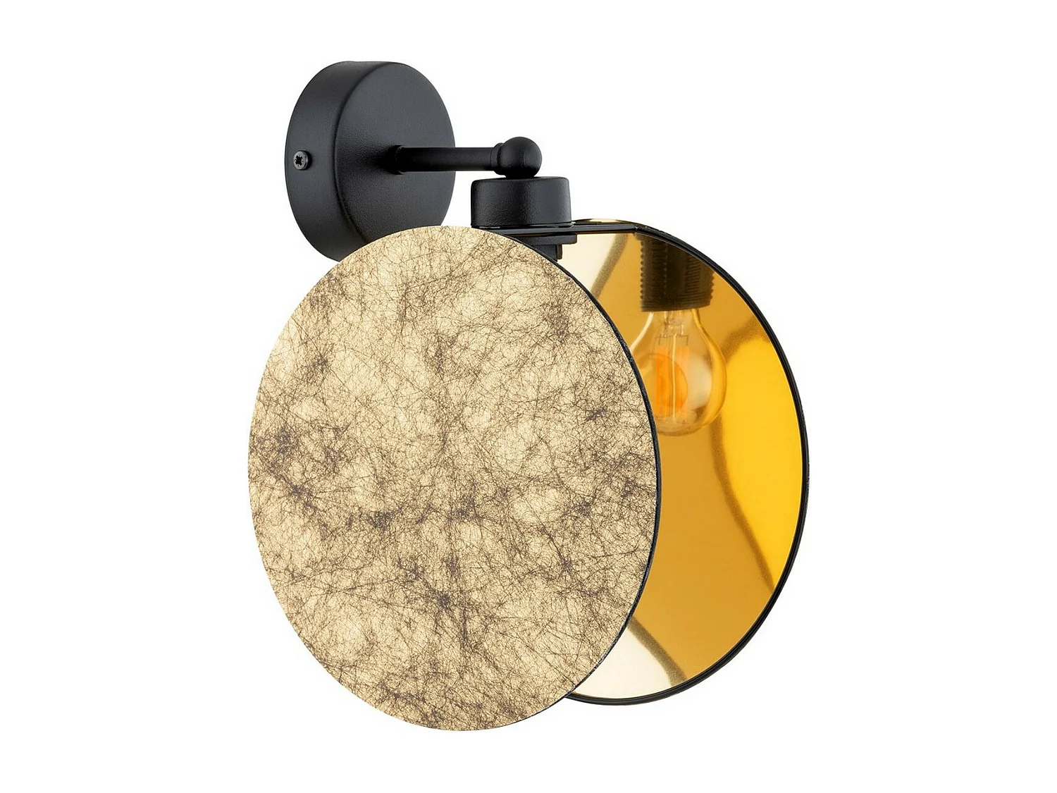 Lampa ścienna Motif, Złoto, 20x26x22 cm, EPIKASA