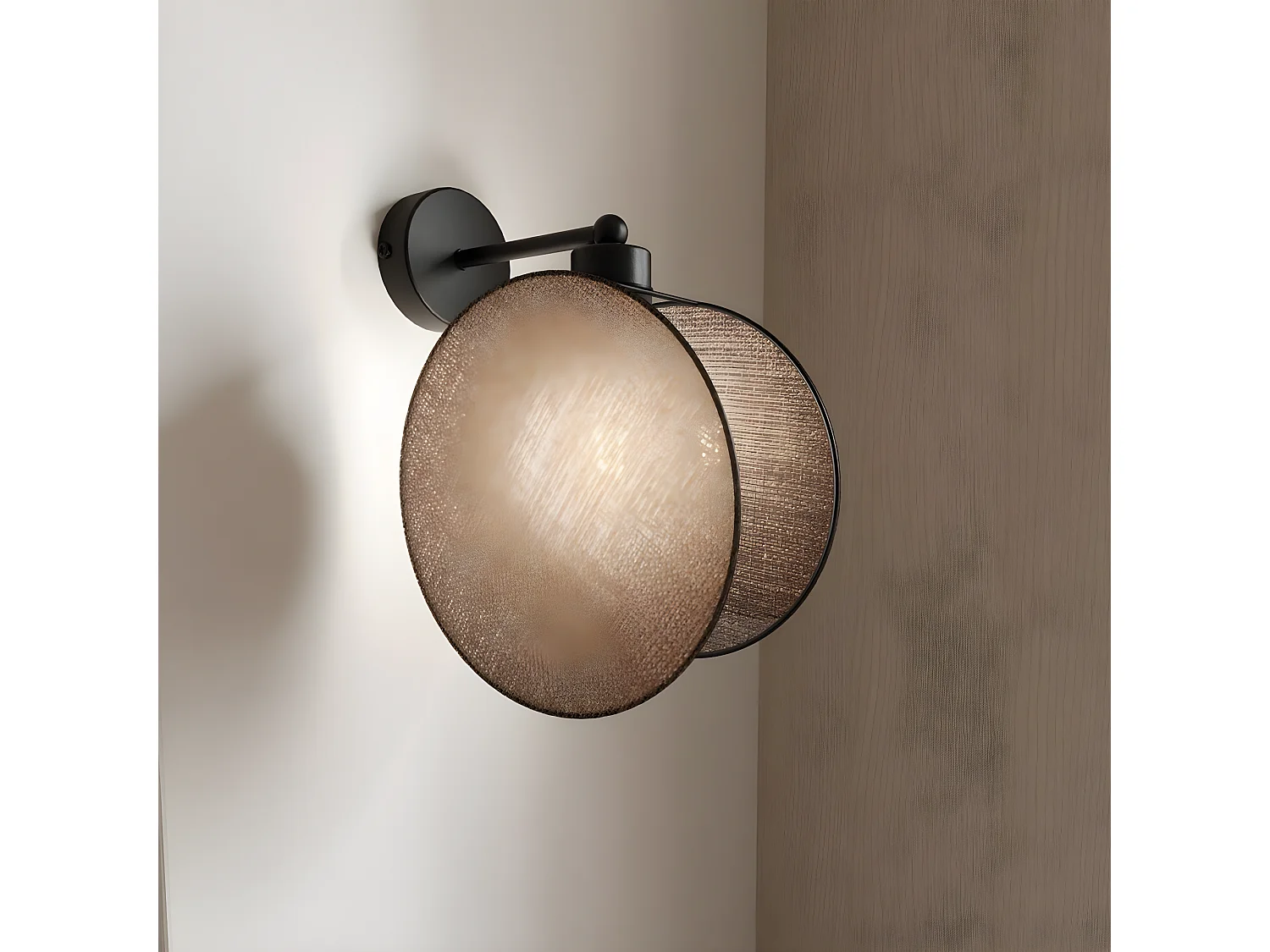 Lampa ścienna Motif, Beżowy, 20x26x22 cm, EPIKASA