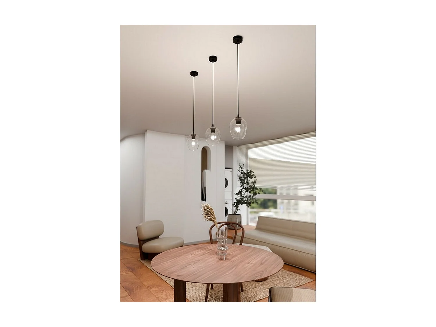 Suspension Istar, Noir, 14x100x14 cm, Seven Design