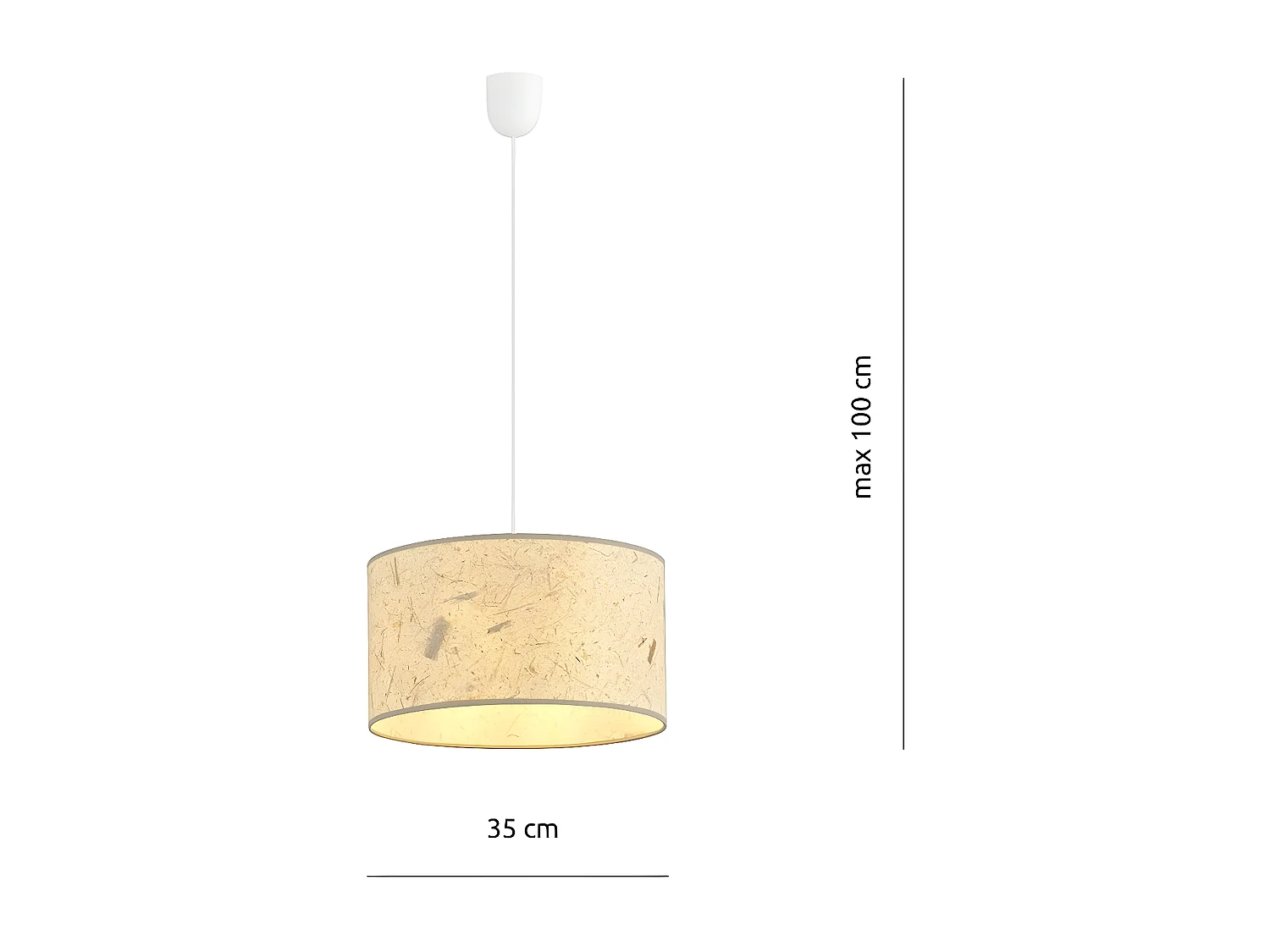 Suspension Aston 3, Beige, 35x100x35 cm, Seven Design