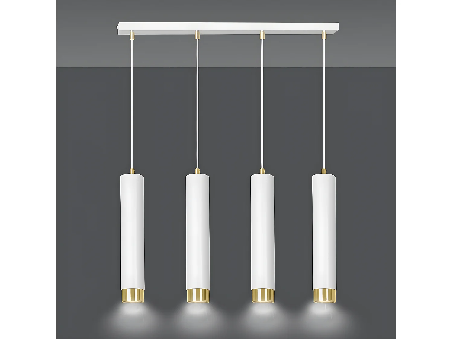 Suspension Kibo 9, Blanc, 60x100x6 cm, Seven Design